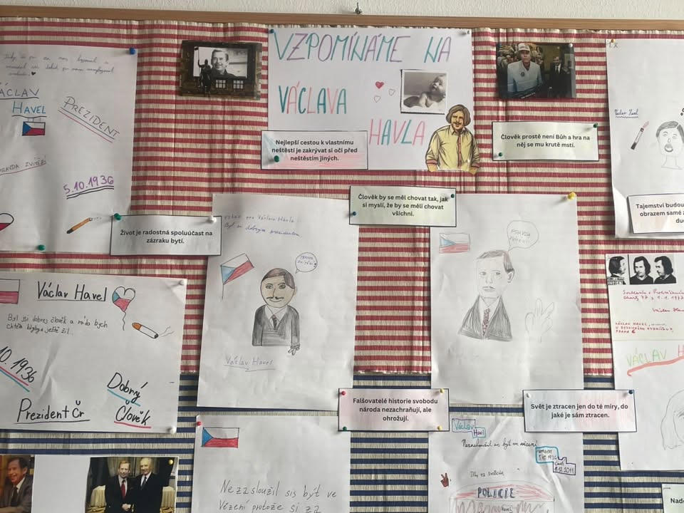 Vzpomínáme na Václava Havla - ZŠ a MŠ Šindlovy Dvory