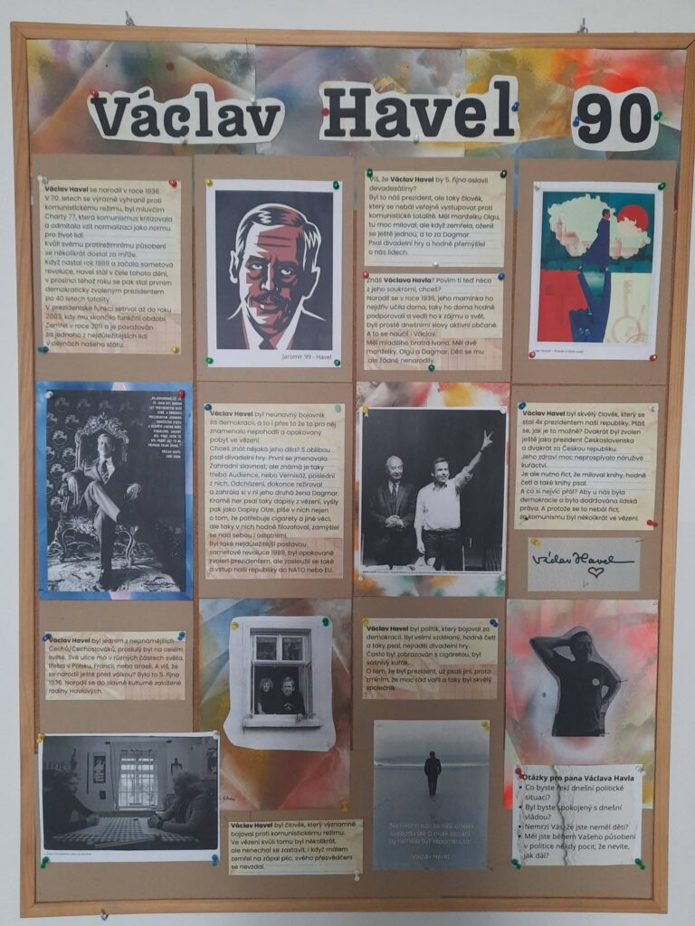 Vzpomínáme na Václava Havla - ZŠ a MŠ Šindlovy Dvory